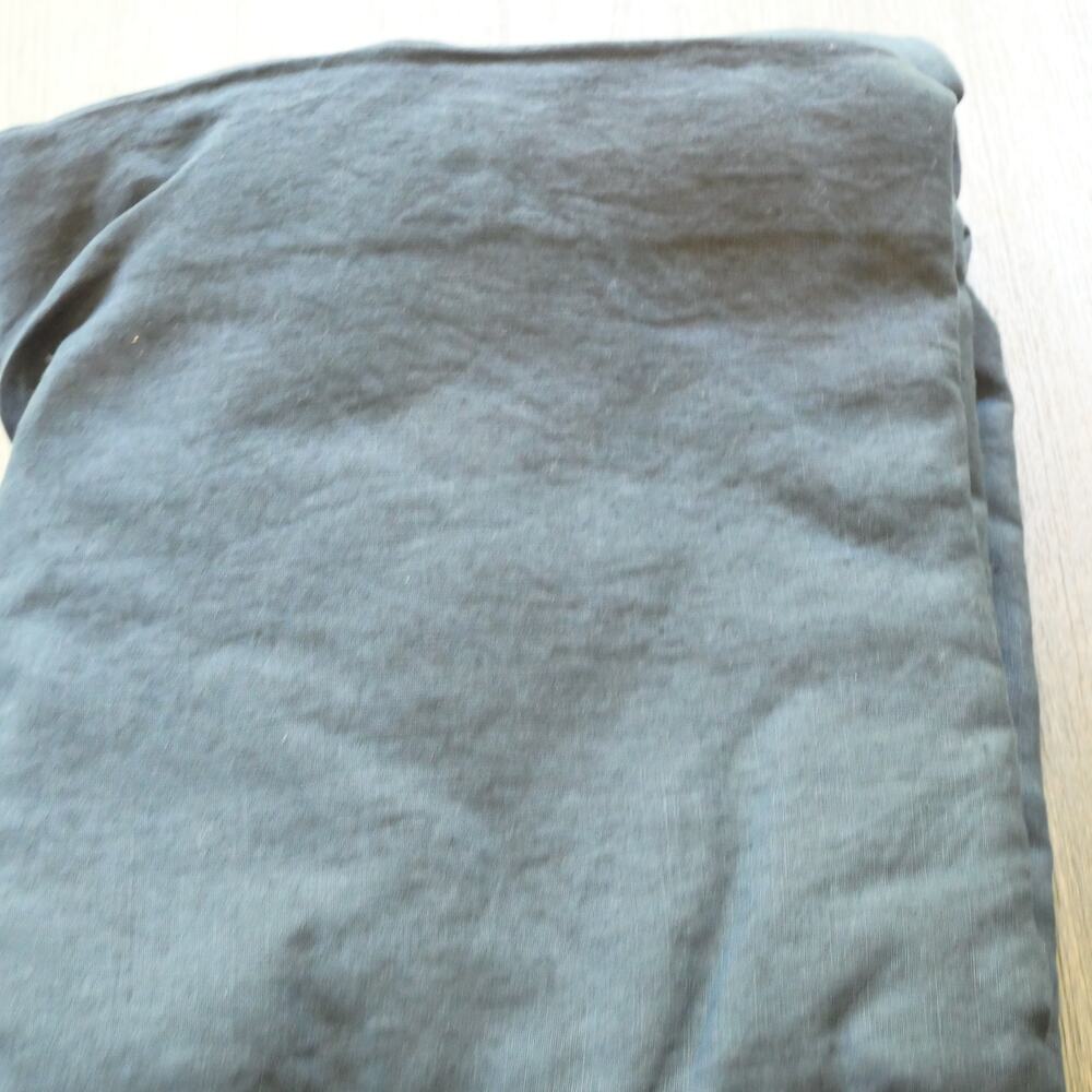 Quince Twin Linen Duvet Cover ONLY Navy Blue European Flax NEW - Picture 4 of 6